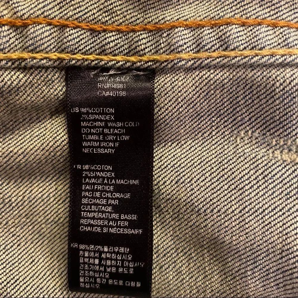 2.1 Blue Jean Jacket Girls Size Large - Picture 5 of 15